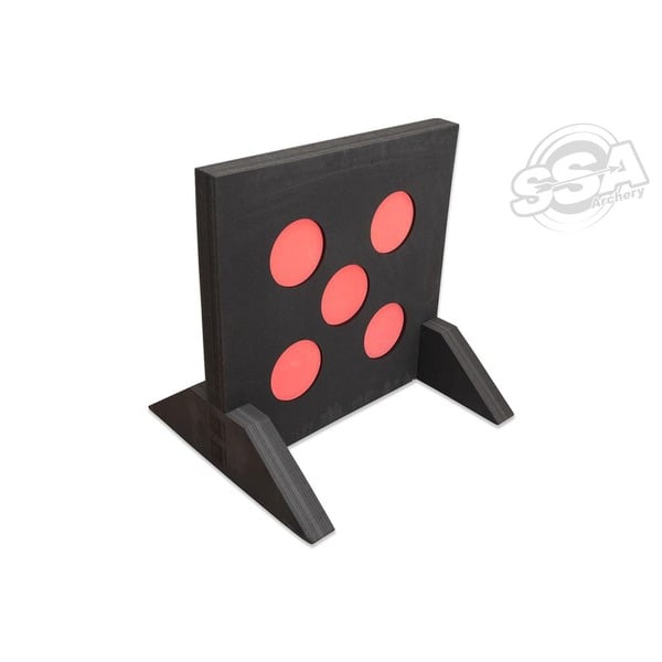 AVALON LARP ZIEL 80X80X7cm 5 LÖCHER 18cm MIT STÄNDER
