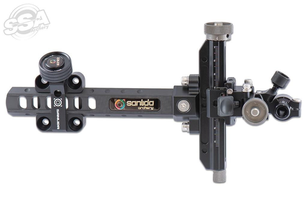 SANLIDA COMPOUNDBOGEN-VISIER X10 EXTENSION 6" RH SCHWARZ