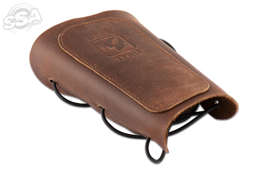 BUCK TRAIL TRADITIONAL ARMSCHÜTZER BREEZE 16cm BRAUN WEICHES LEDER MIT VERSTÄRKUNG