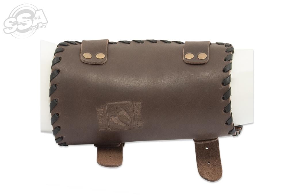 BUCK TRAIL TRADITIONAL ARMSCHÜTZER TRIBAL 18cm BRAUN LEDER
