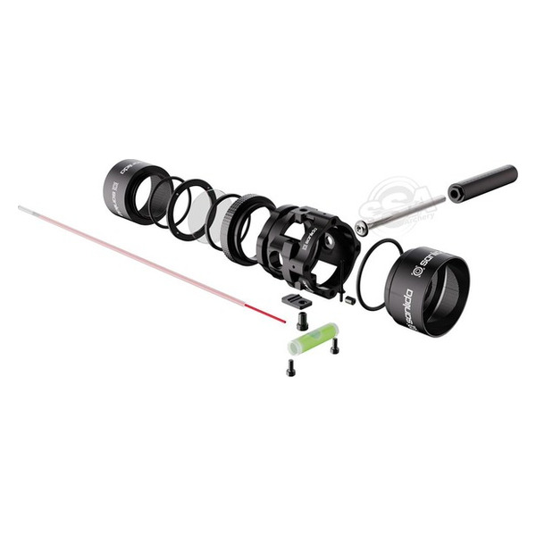 SANLIDA KOMPLETTES ZIELFERNROHR MIT LINSE ROTE FASEROPTIK UND SONNENBLENDEN