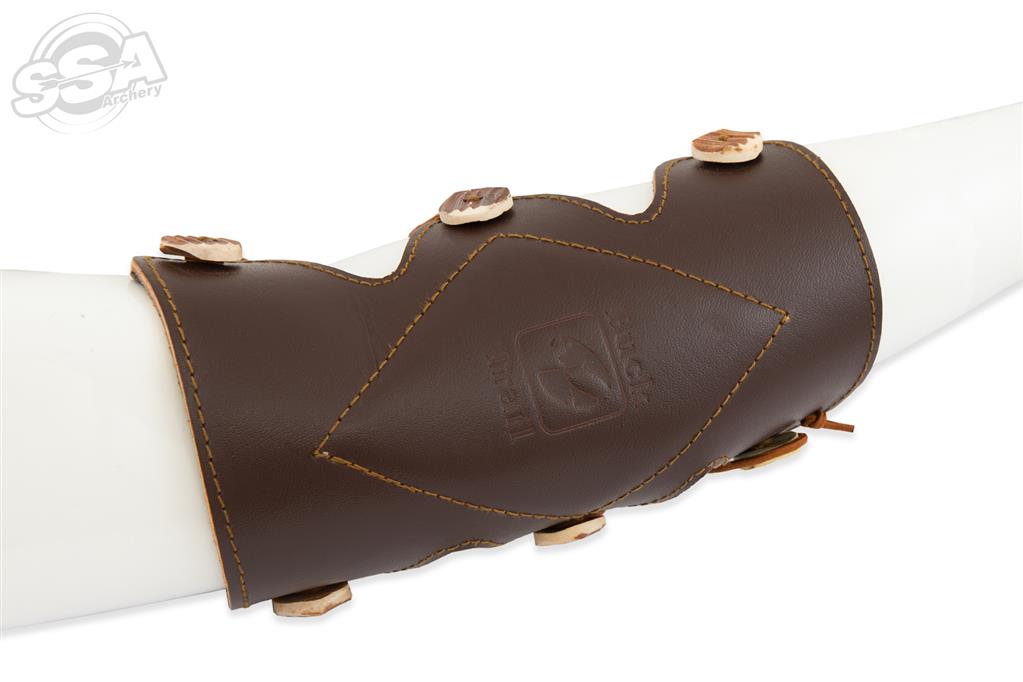 BUCK TRAIL TRADITIONAL ARMSCHÜTZER ADAMA 20cm BRAUN LEDER