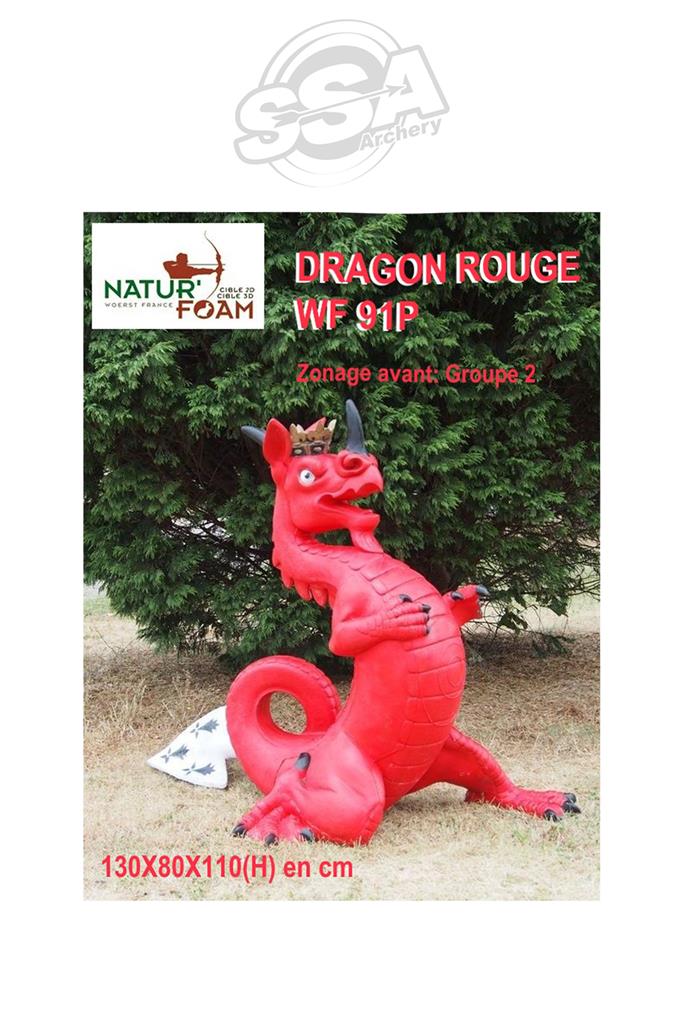 NATUR FOAM 3D-ZIEL DRACHE ROT