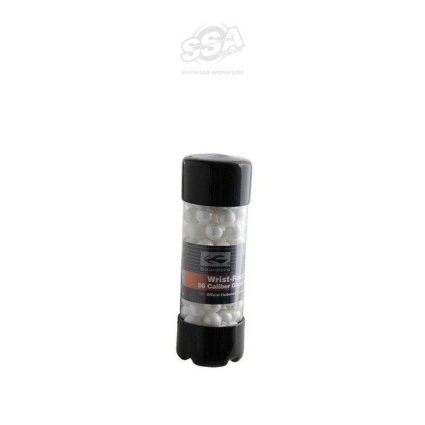 SAUNDERS Schleuder-Munition Glas .56 Kaliber Weiss 150 Stück