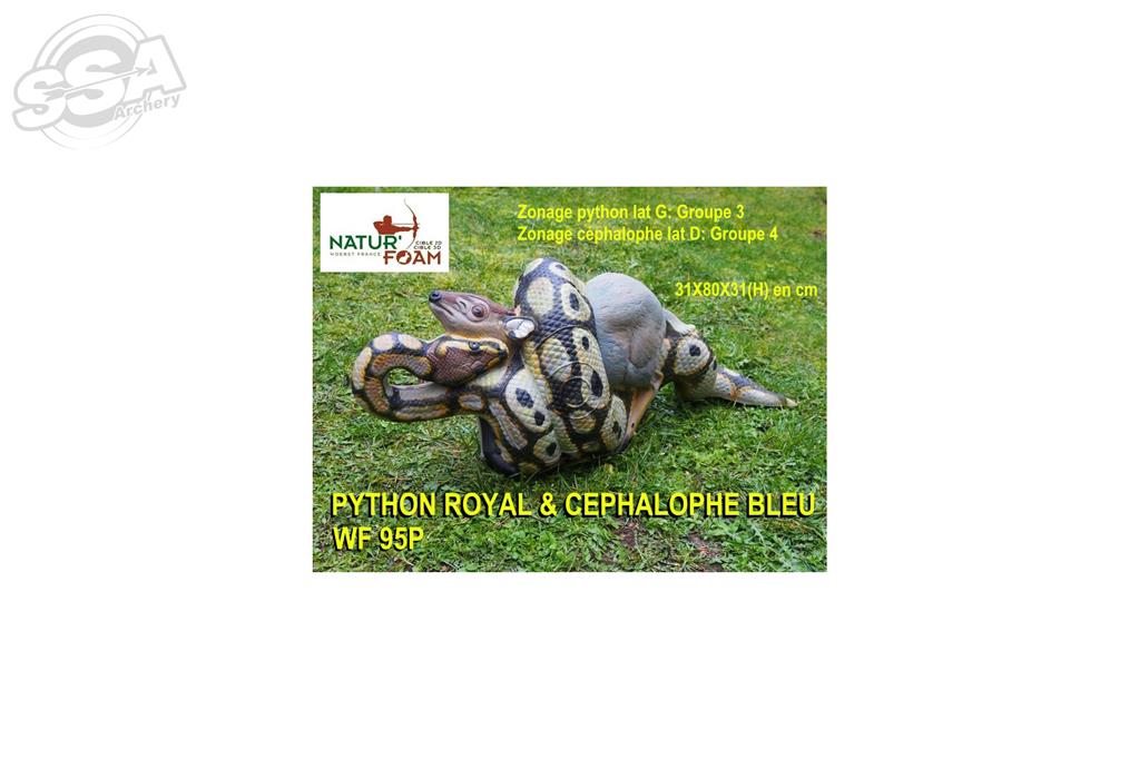 NATUR FOAM 3D-ZIEL ROYAL PYTHON & BLUE CEPHALOPHUS