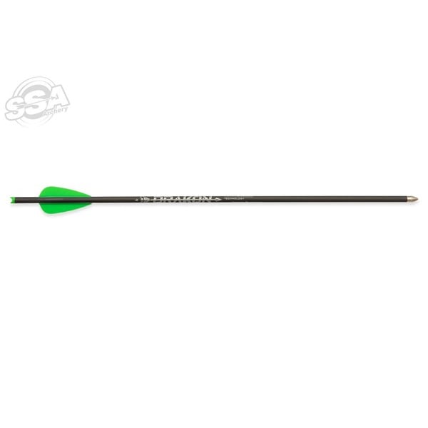 SKYLON DRAKON ARMBRUST BOLZEN CARBON - GRÜNE VANES - 6/PCK