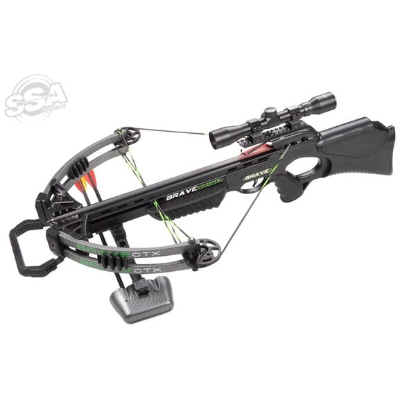 JUNXING BRAVE SCHWARZ 360FPS 165LBS 4X32MM MULTI-RETICLE ZIELFERNROHR COMPOUND-ARMBRUST SET