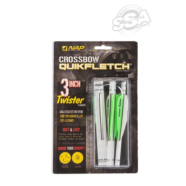 NAP VANES ARMBRUST QUICKFLETCH TWISTER 3" 3/PK