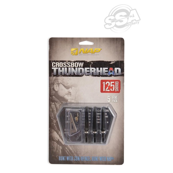 NAP FESTE KLINGE ARMBRUST JAGDSPITZEN THUNDERHEAD 5/PK