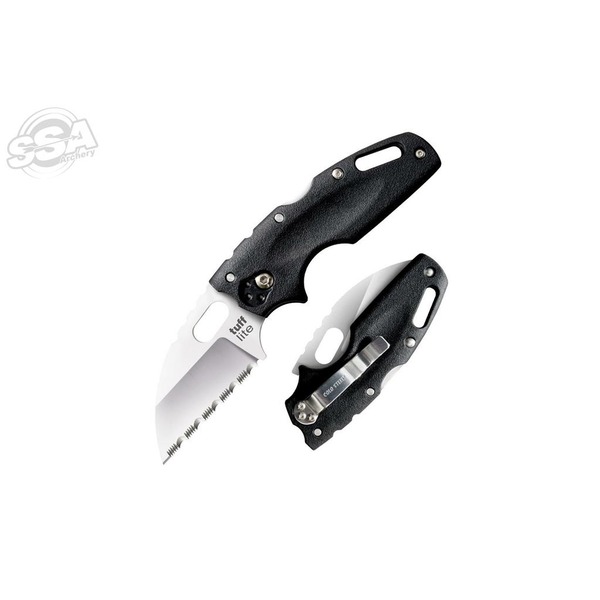 COLDSTEEL TUFF LITE SCHWARZ SERRATED EDGE - Gesamtlänge 15.24cm