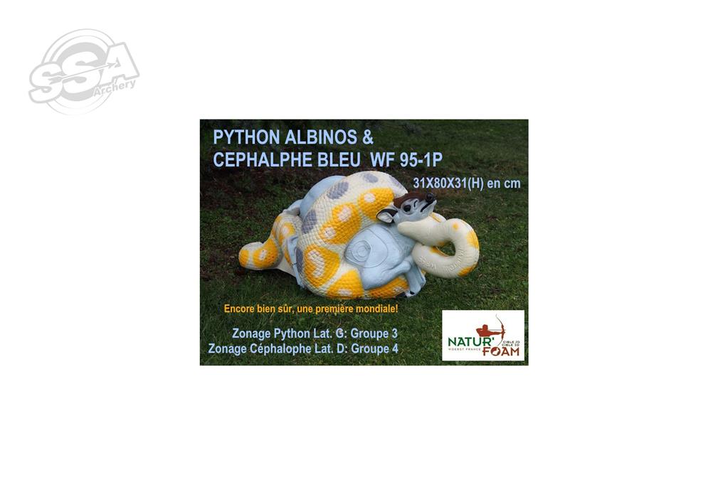 NATURFOAM 3D-ZIEL ALBINO PYTHON & BLUE CEPHALOPHUS