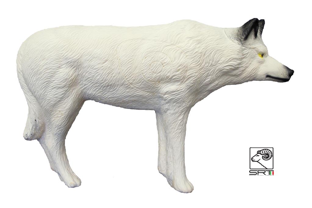 SRT 3D-ZIEL WEISSER WOLF - GRUPPE 2 - L123cm H75cm