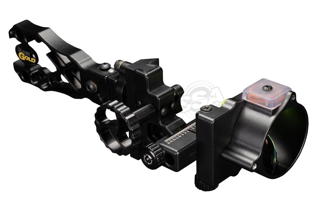 BLACKGOLD JAGD & 3D VISIER PRO DUAL TRAC / 2 PIN VERTICAL PRO X BASE .019 RH SCHWARZ