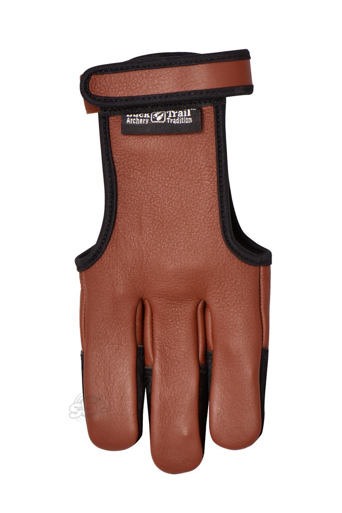 BUCKTRAIL SCHIESSHANDSCHUH LUX VOLLE HANDFLÄCHE LEDER MIT KALBSFELL-FINGERSPITZEN