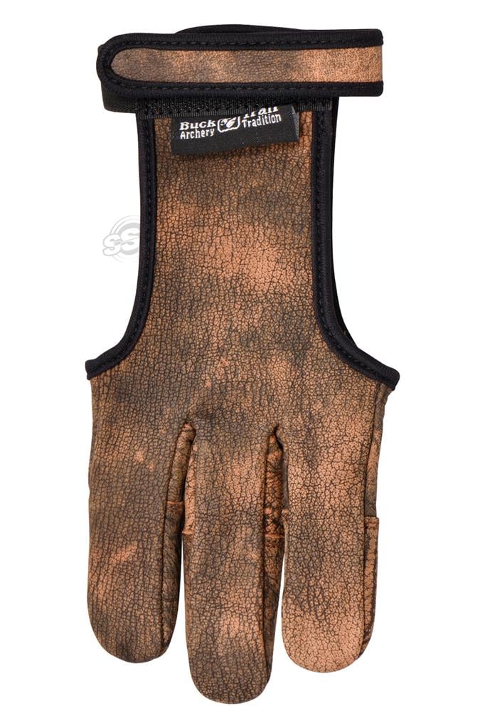 BUCKTRAIL SCHIESSHANDSCHUH BÜFFEL VOLLE HANDFLÄCHE MIT BÜFFEL-FINGERSPITZEN