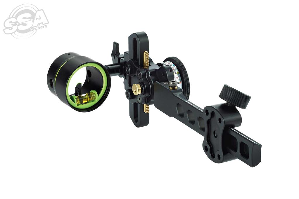 HHA TETRA MAX 1 PIN TURNIER KURZE STANGE JAGD & 3D VISIER