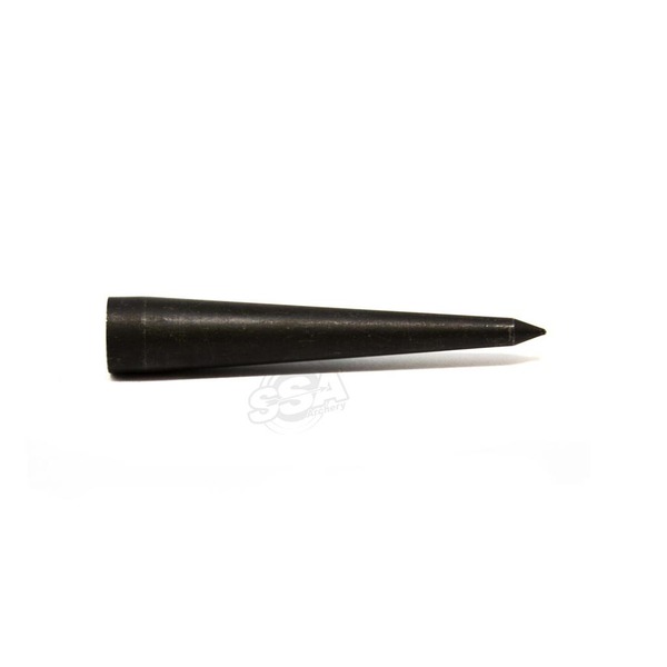 TIPPINGPOINTARCHERY Aufklebbare Spitze für Holzpfeil „LONGOBARDA“ aus Metall mit Gewinde 12/PK