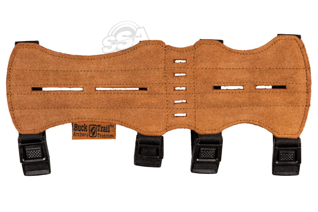 BUCKTRAIL Traditioneller Armschutz Double Pecan Wild Leder