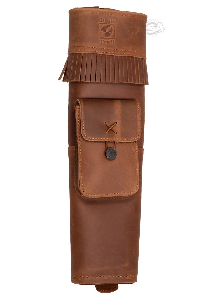 BUCK TRAIL TRADITIONELLER RÜCKENKÖCHER WNOTA 47CM LEDER BRAUN