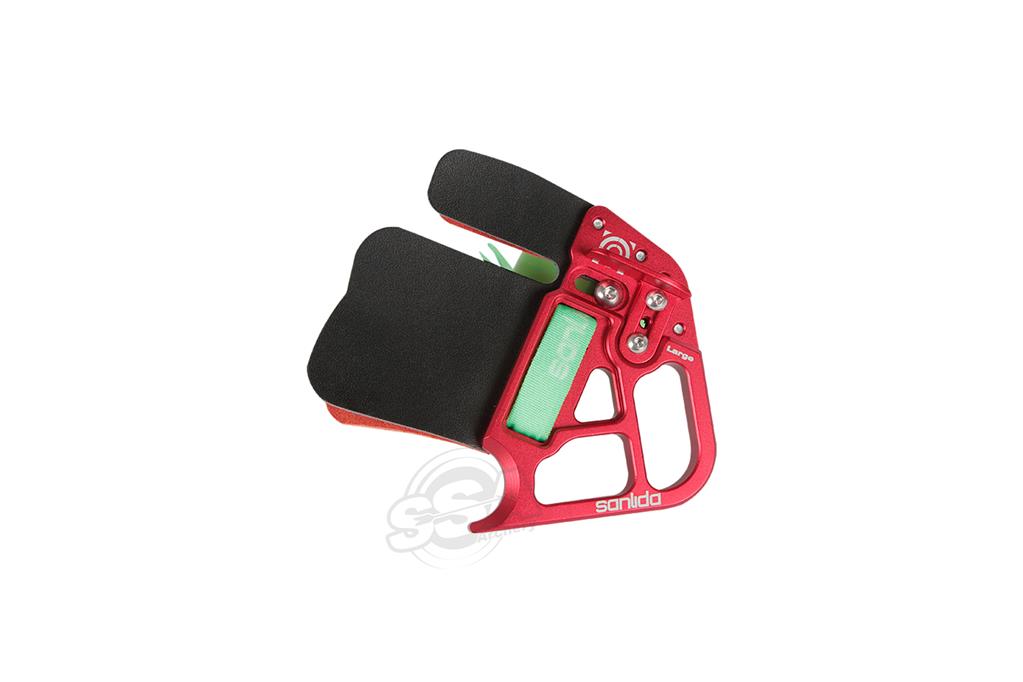 SANLIDA X10 TARGET RECURVE FINGER TAB LEDER RH