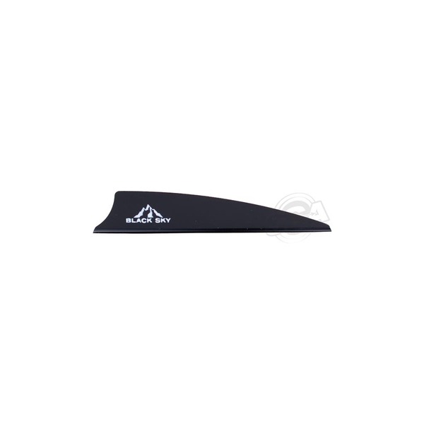 BOHNING BLACK SKY VANES 3" SHIELD CUT SCHWARZ 100/PK