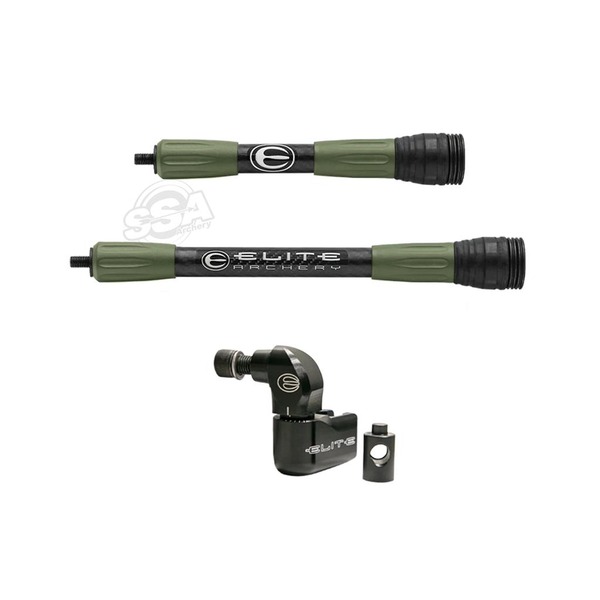 ELITE CARBON MICRO STABILISATOR KIT 8" - 10" - OD GRÜN
