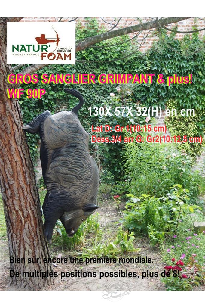 NATUR FOAM 3D-ZIEL WILDSCHWEIN - KLETTERER