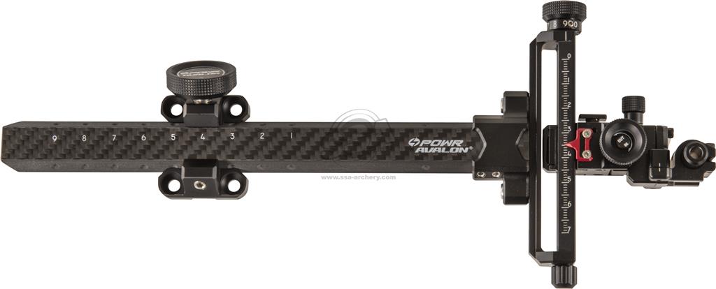 AVALON COMPOUNDBOGEN VISIERE POWR CARBON BAR / EXT 9"