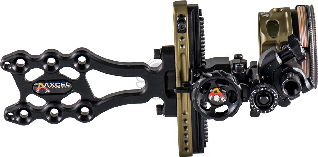 AXCEL LANDSLYDE SLIDER AVX-41 ZIELFERNROHR - RANGER DOPPEL PIN .019 GRÜN/ROT FASER TACTICAL JAGD