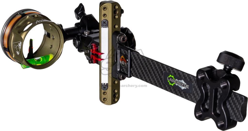 AXCEL LANDSLYDE CARBON PRO SLIDER AVX-41 ZIELFERNROHR RANGER DOPPEL PIN .019 GRÜN/ROT FASER TACTICAL JAGD