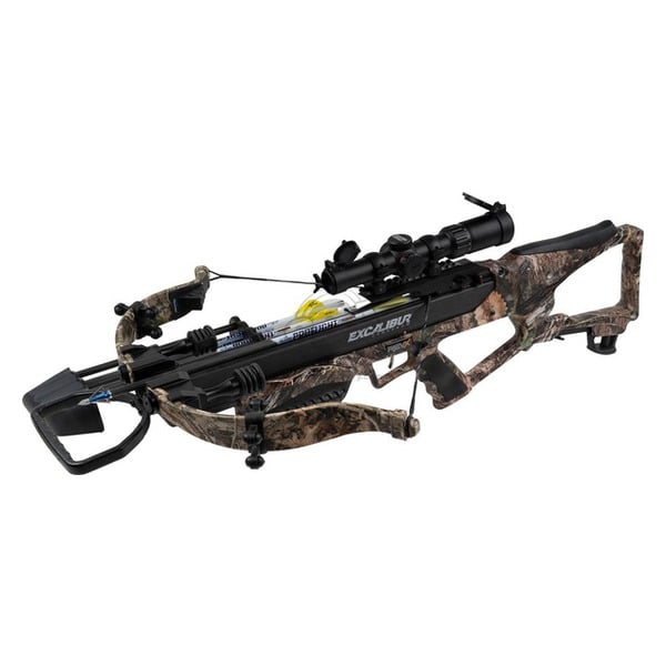 EXCALIBUR REVX ARMBRUST SET mit OVERWATCH ZIELFERNROHR MOSSY OAK DNA