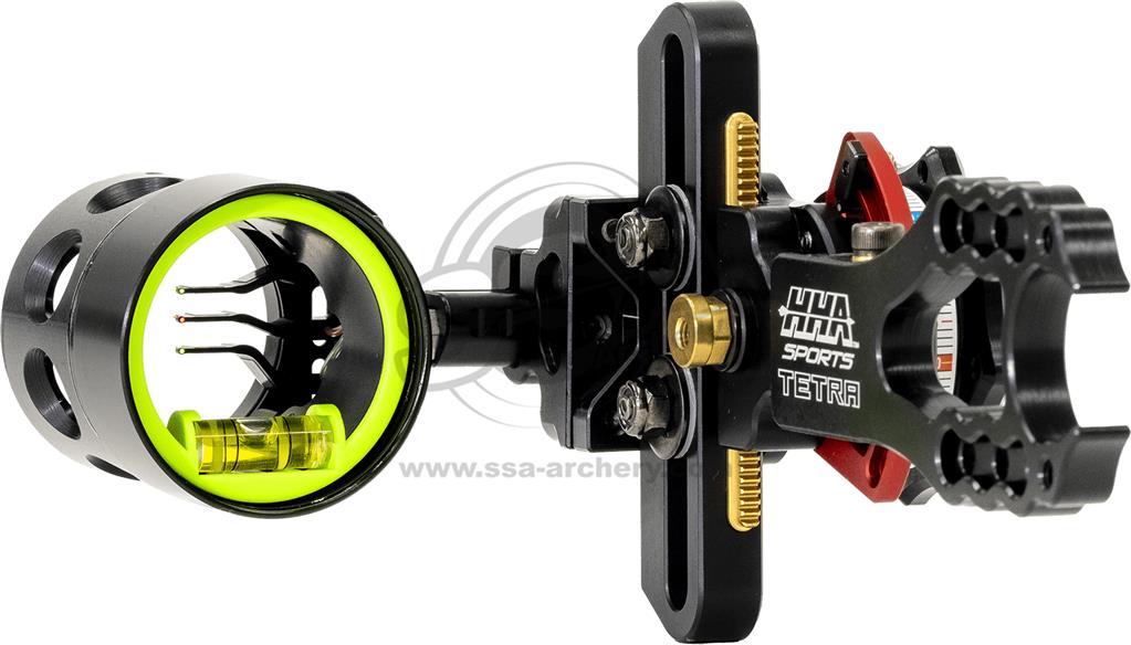 HHA COMPOUNDBOGEN VISIERE TETRA RYZ X3 3 PIN .019" RH