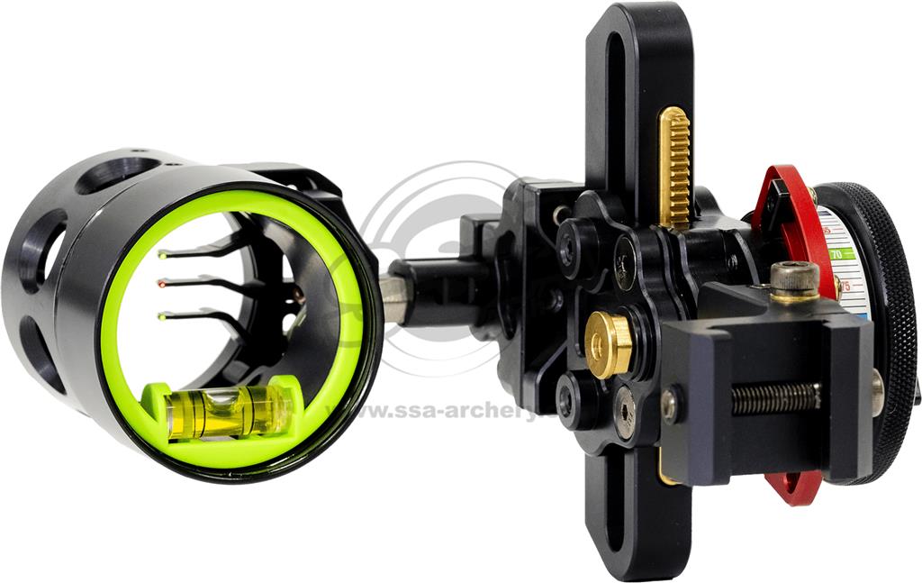 HHA COMPOUNDBOGEN VISIERE PICATINNY MOUNT TETRA MAX RYZ X3 3 PIN .010" RH