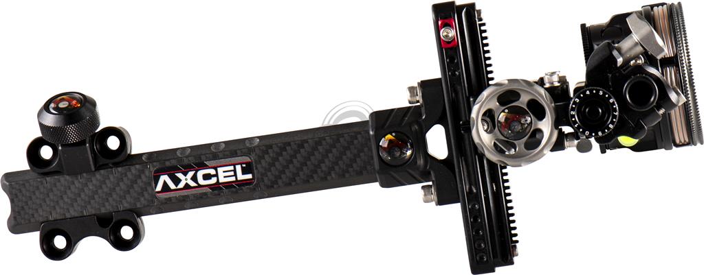 AXCEL LANDSLYDE PLUS CARBON PRO AVX-41 ZIELFERNROHR - DOPPELTER RANGER PIN .010 GRÜN/ROT