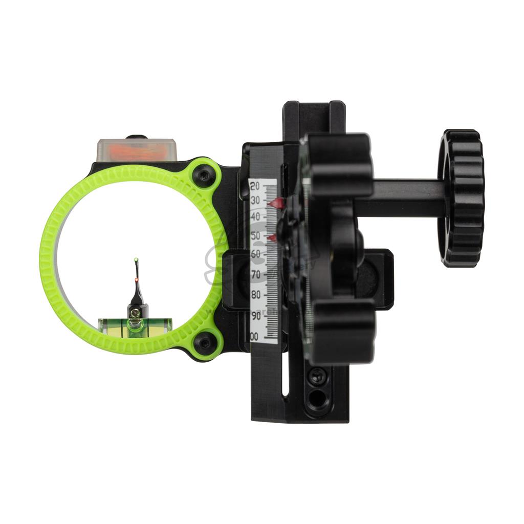 BLACKGOLD JAGD & 3D VISIER ASCENT MOUNTAIN LITE HD DUAL TRACK 4" DOVETAIL / 2 PIN VERTICAL .019" RH SCHWARZ