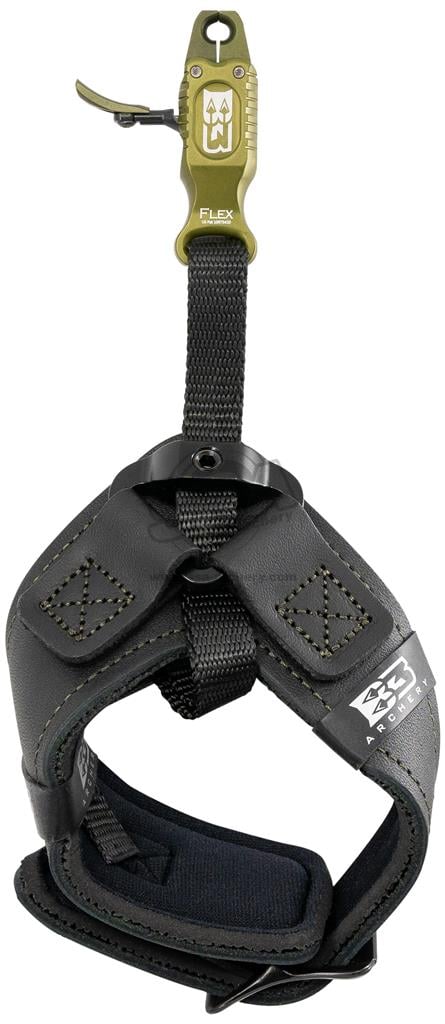 B3ARCHERY CLASH SWIVEL CONNECTOR HANDGELENK-RELEASE ZEIGEFINGER-SCHNALLENBAND SCHWARZ