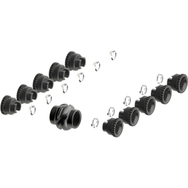 SPECIALTYARCHERYPROD SPECIALTY ARCHERY DELUXE STACK IT PEEP KIT enthält alle Blenden + Klärlinsen + 3 Verifizierer