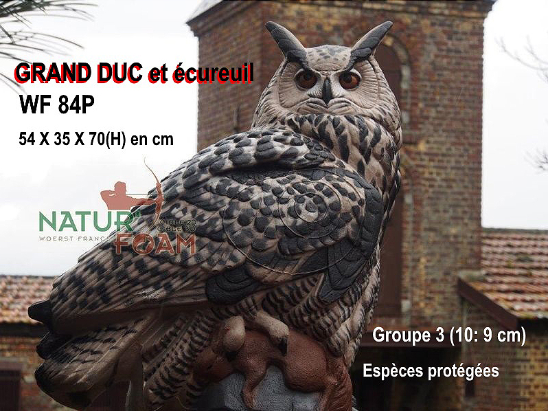 NATUR FOAM 3D TARGET EAGLE-OWL WITH PREY