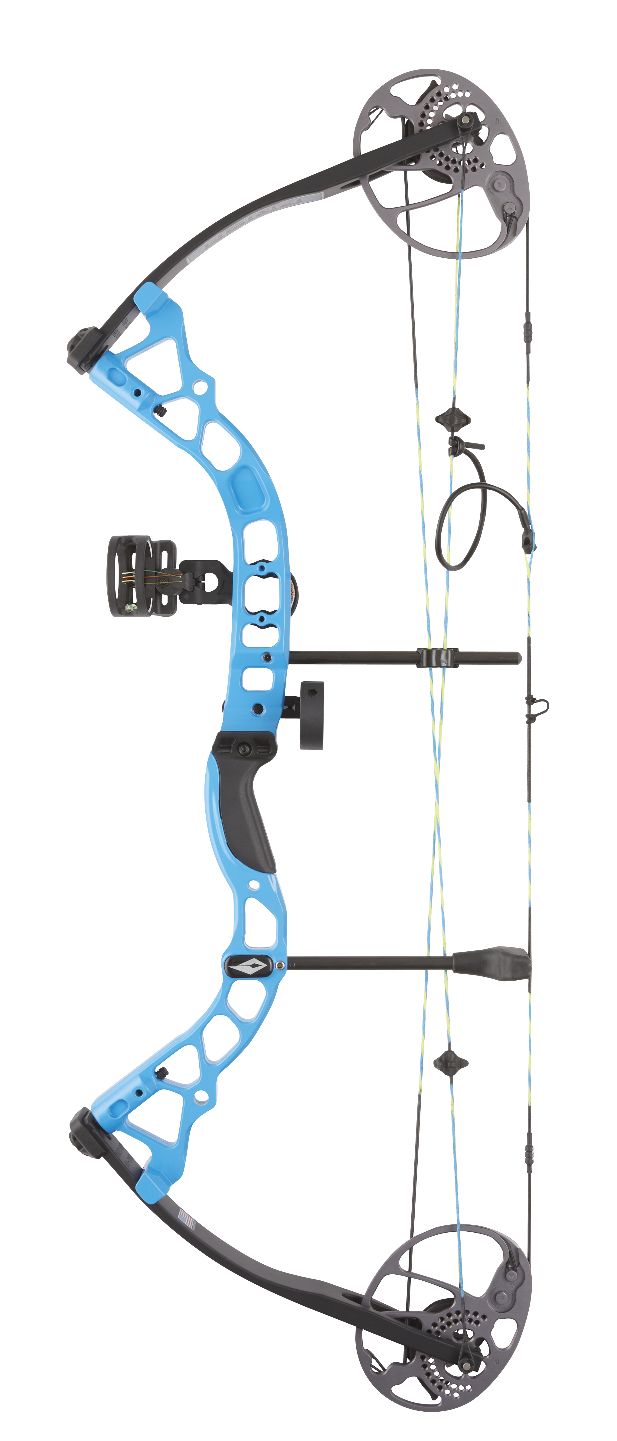 DIAMOND COMPOUNDBOGEN PAKET PRISM DUAL CAM ROT. MOD 18"-30" / 10-55 LBS RH BLAU