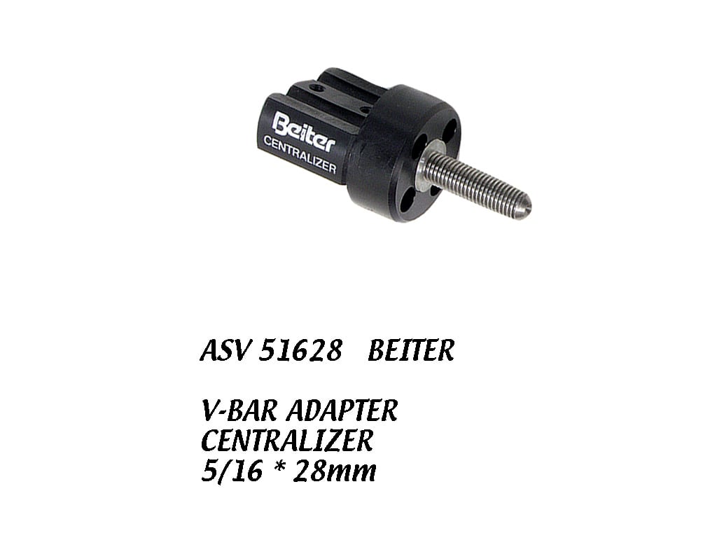 BEITER V-BAR ADAPTER EINFACH SCHWARZ 5/16*28MM