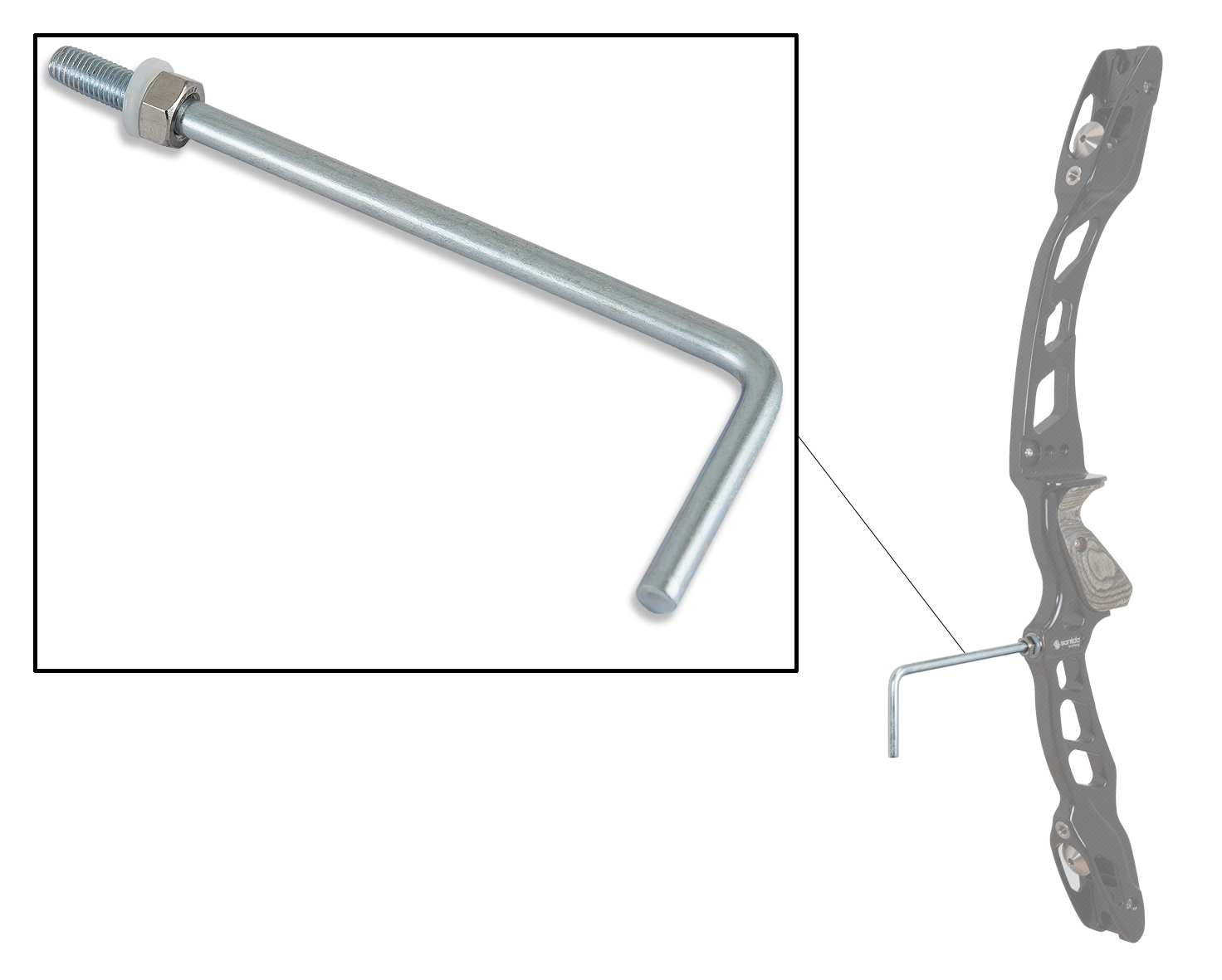SSARCHERY SSA ARCHERY BOGENSTÄNDER HAKEN - MUTTERN - UNTERLEGSCHEIBEN 6/PK