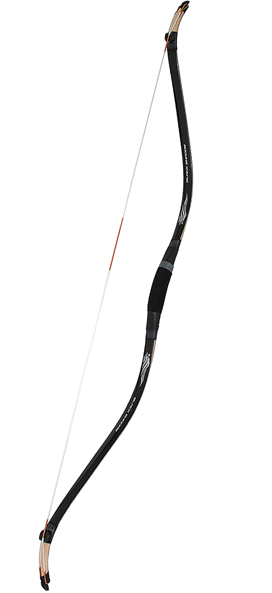 FREDDIE HORSE BOWS TRADITIONAL BLACK SHADOW LBS CARBON RH/LH / STRING INCL