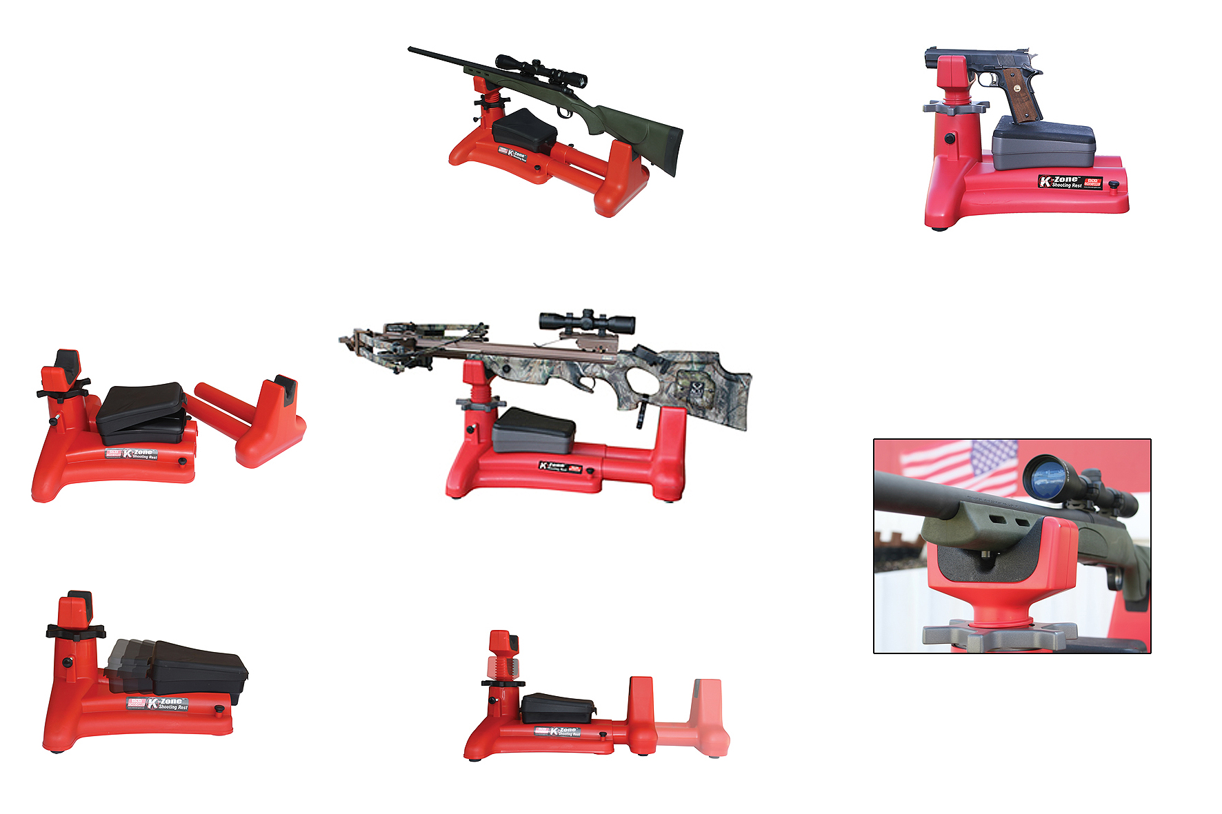 MTM K-ZONE SHOOTING REST RED