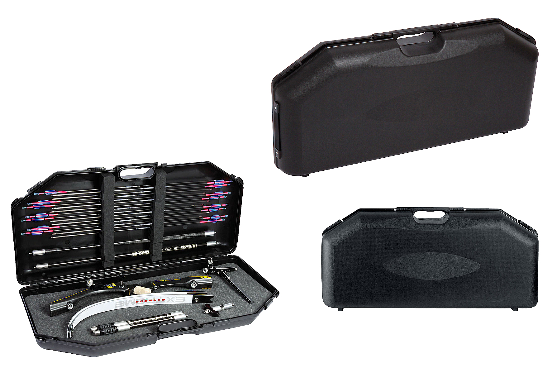 NEGRINI RECURVEBOGEN-KÖCHER 4660VSEC-R - MIT RÄDERN L95XH45XD18 SCHWARZ