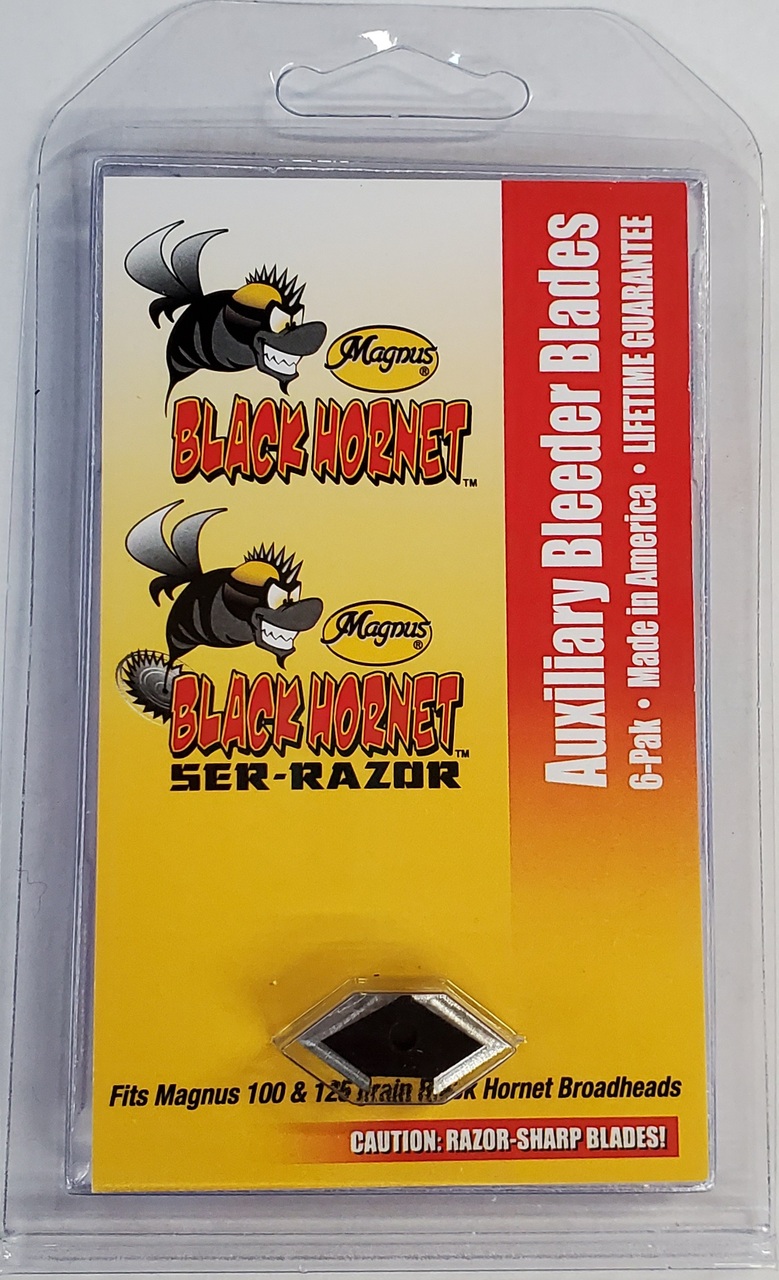 MAGNUS BLACK HORNET BLEEDER BLADES 6/PK