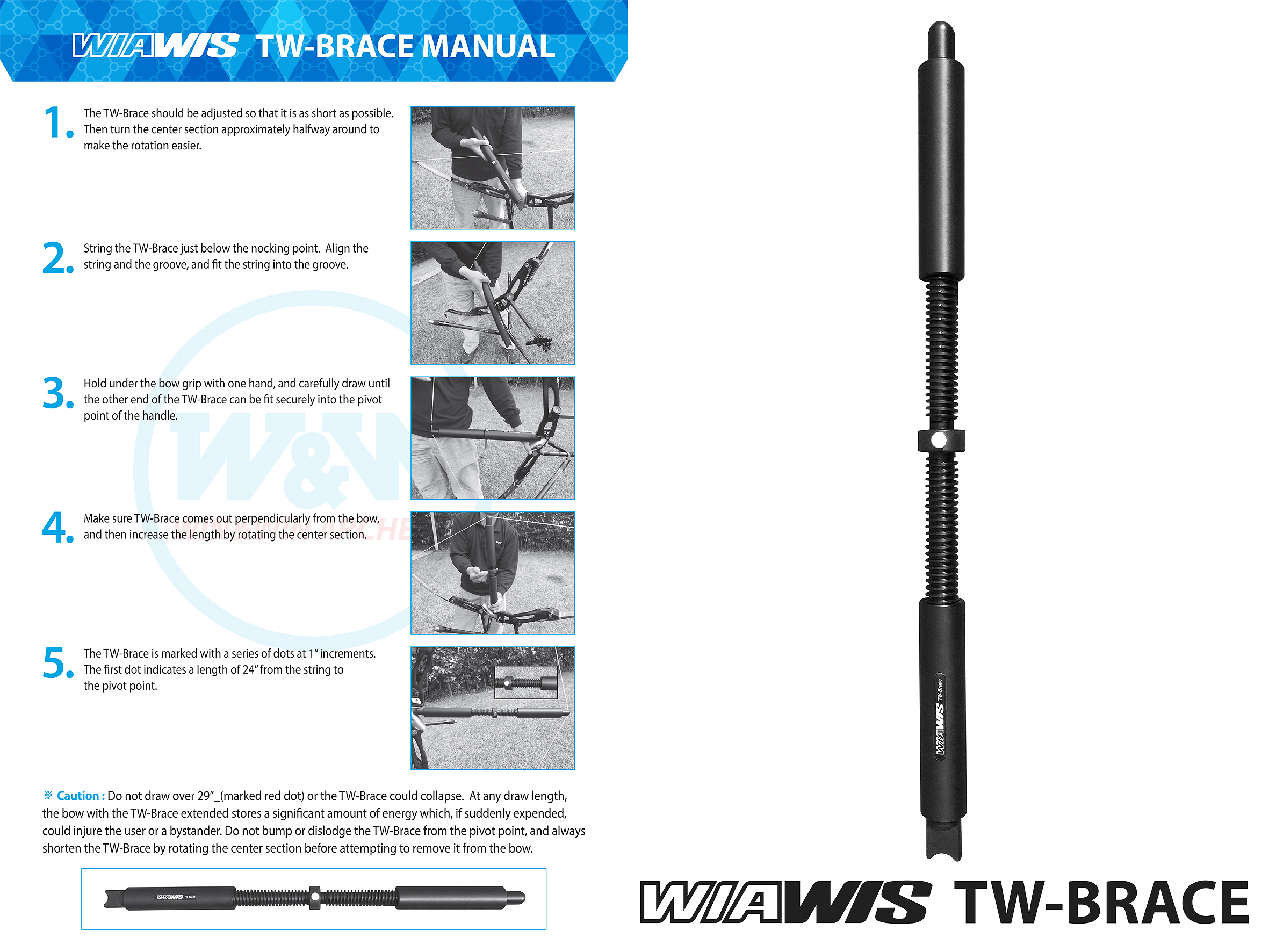 WIAWIS TW-BRACE / FULL DRAW ALIGNMENT CHECKER