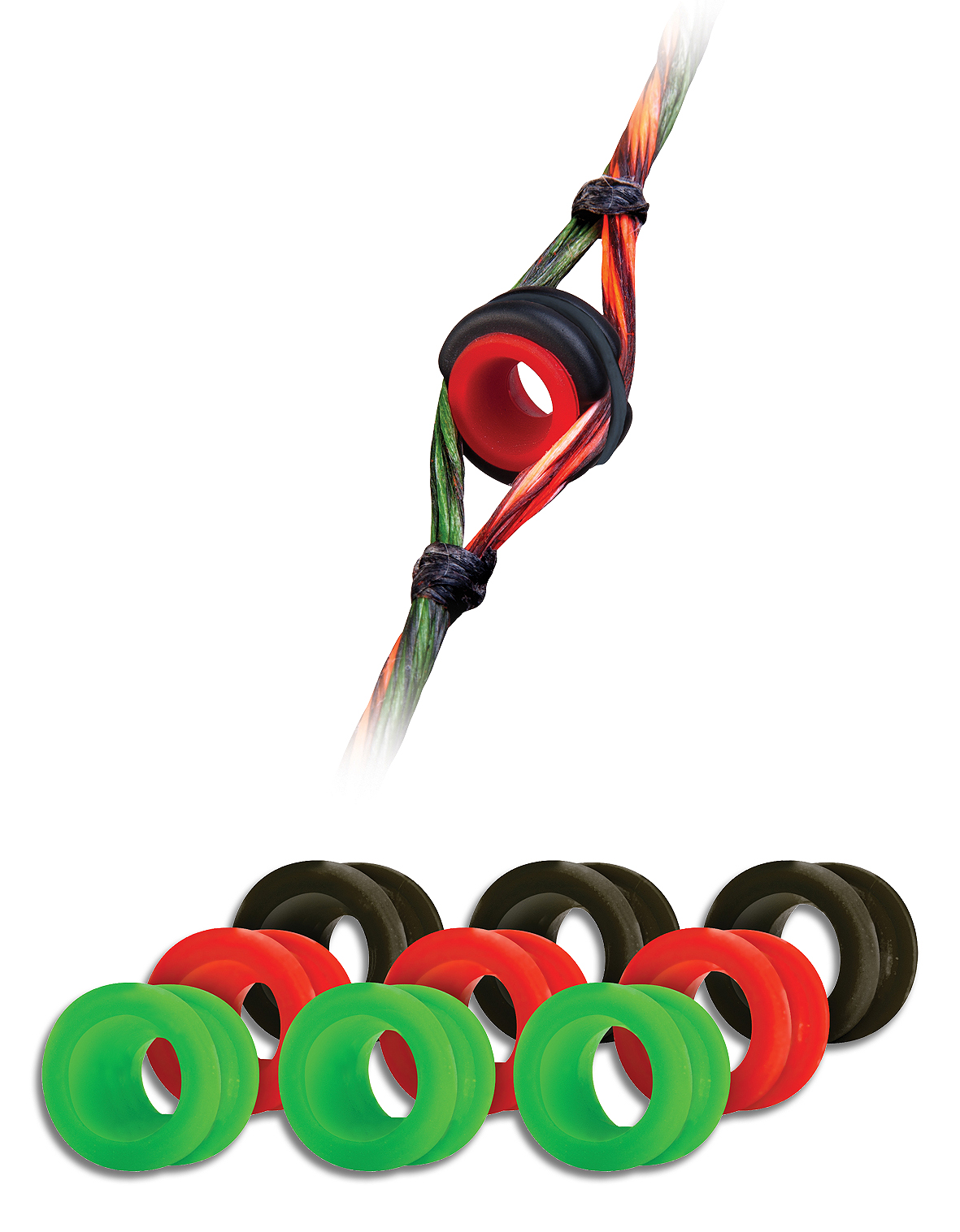 TRUGLO PEEPSIGHT VERSA PEEP KIT 1/8" 5/32" 3/16" BK / BK RD GN