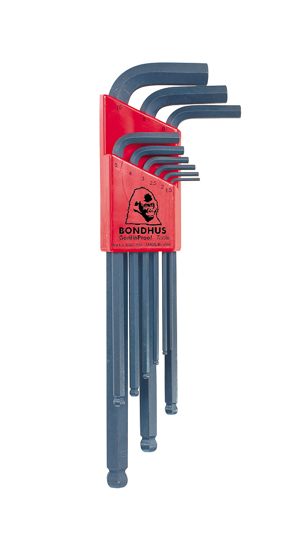 BONDHUS ALLEN L-WRENCHES METRIC 1.5 > 10mm MULTIPACK