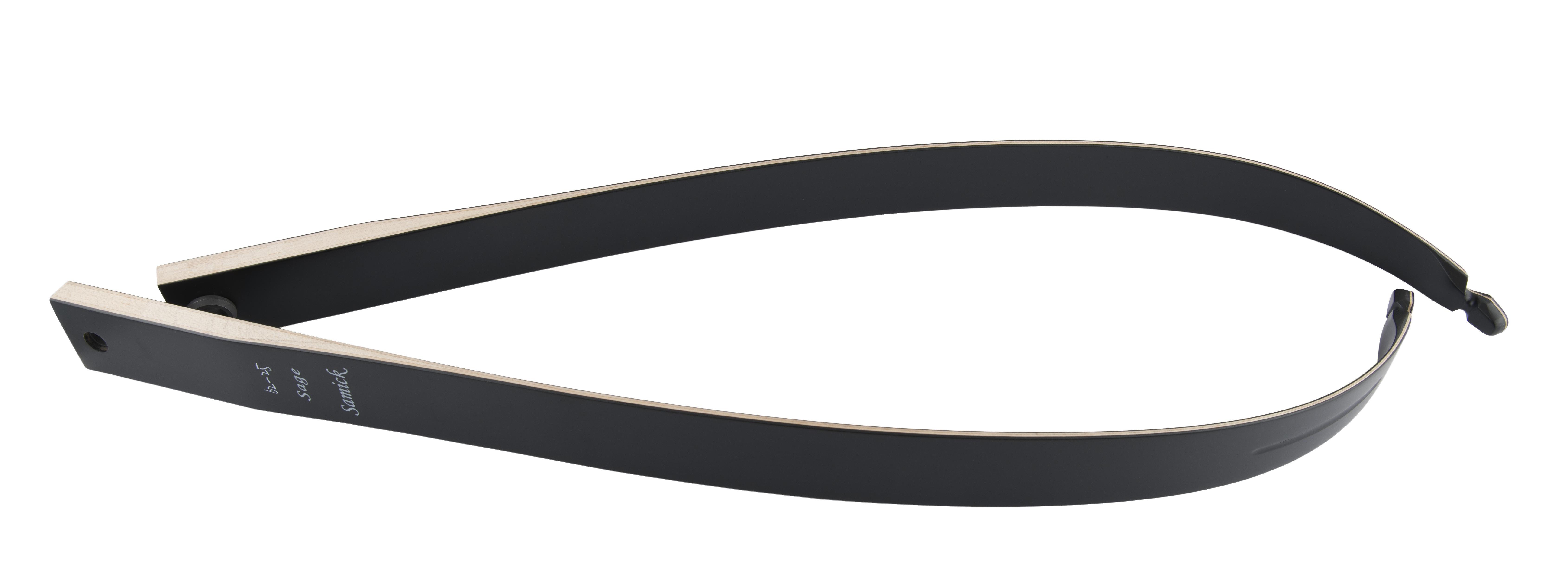 SAMICK WURFARME T/D JAGDBÖGEN SAGE FIBER WOOD 62" LBS MAPLE WOOD UND SCHWARZ GLASS