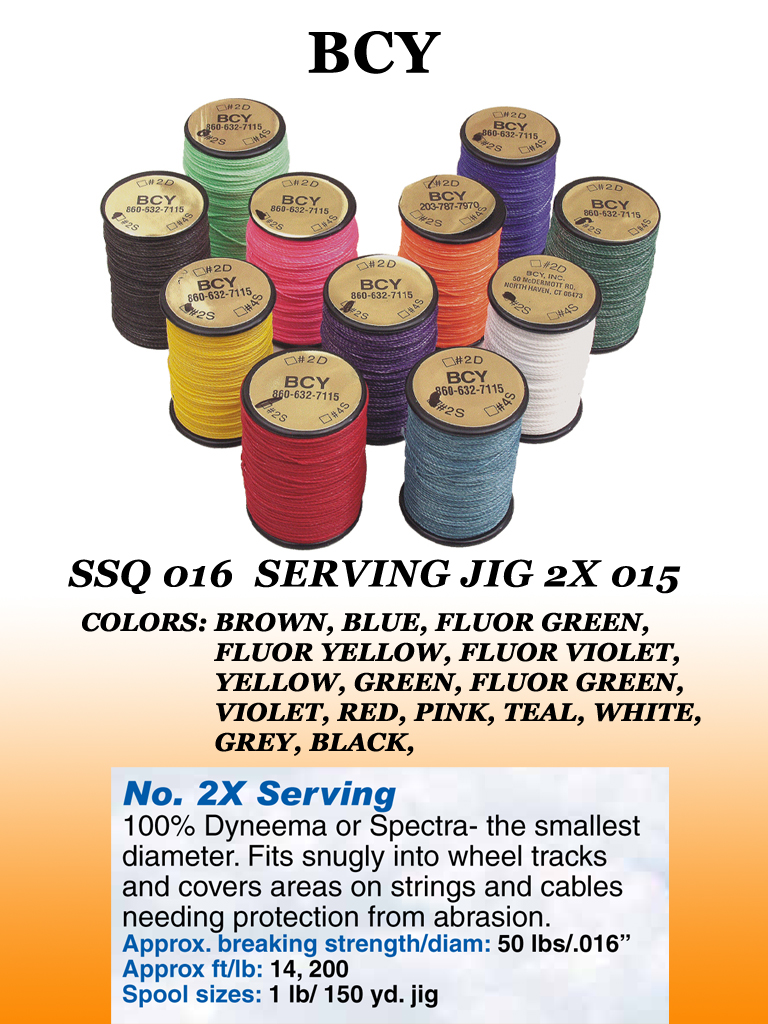 BCY SERVING MATERIAL 2X 013 1LBS